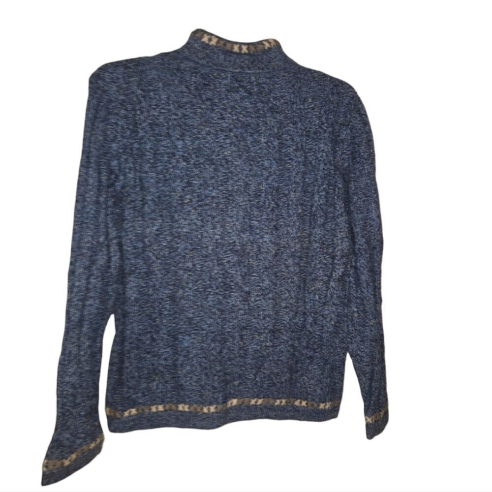 Woolrich Blue Quarter Zip Cozy Sweater - Picture 3 of 11